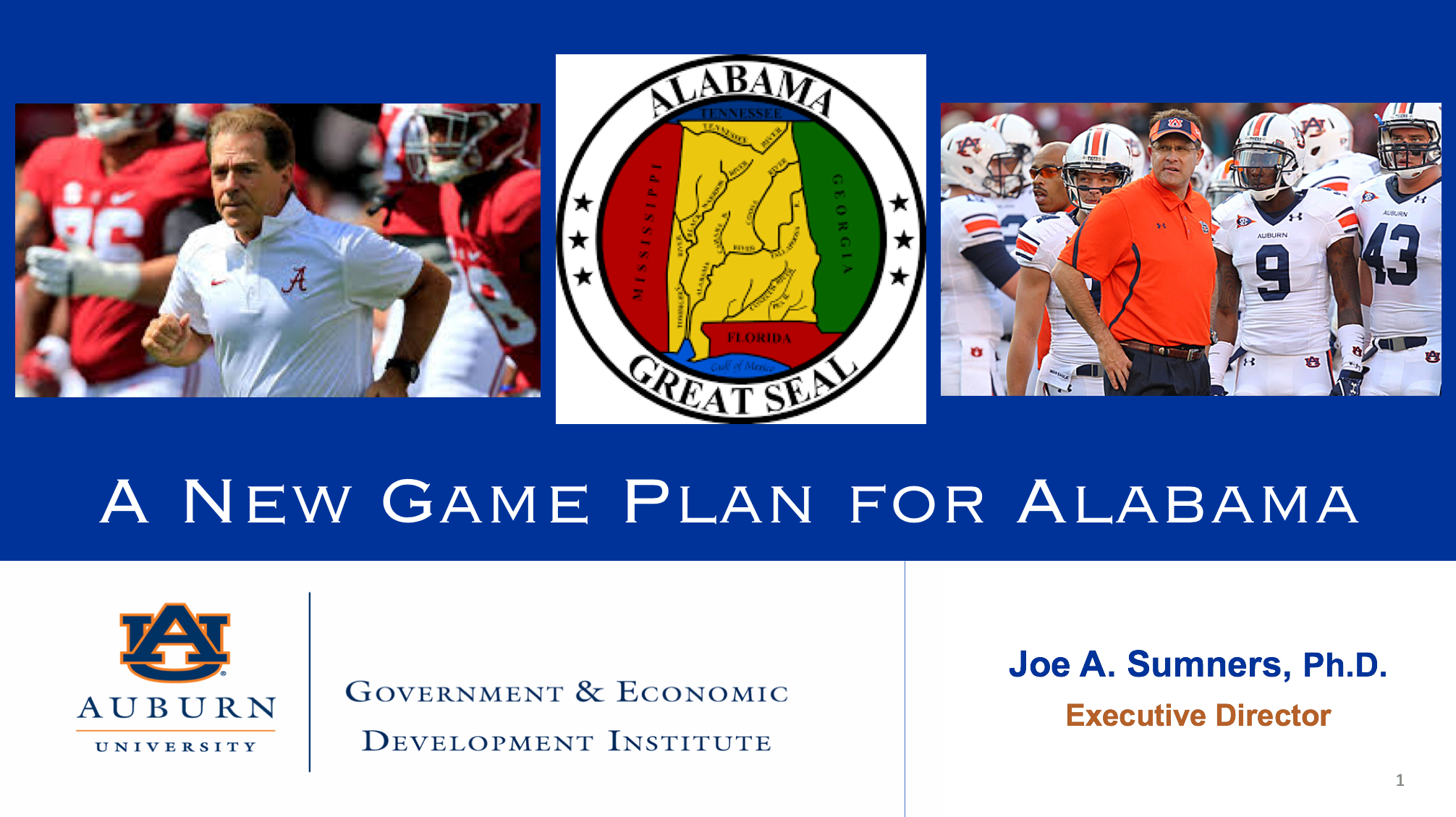 A New Game Plan for Alabama Presentation