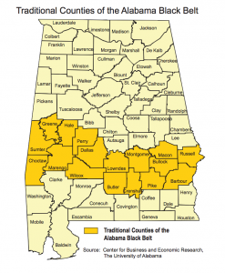 Traditional Counties of the Alabama Black Belt