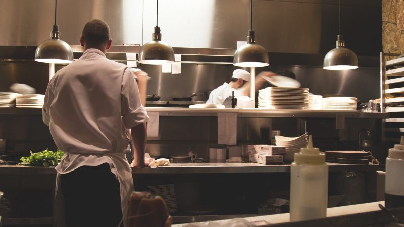 kitchen worker in restaurant