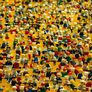 Crowd of Legos